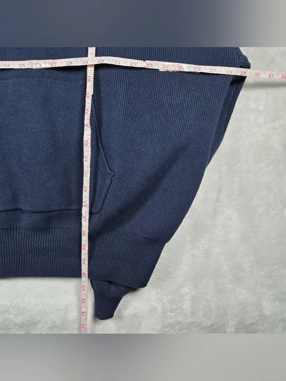 Alo Yoga Scholar Hooded Sweater Women’s Large Navy Blue Heavyweight Knit Relaxed